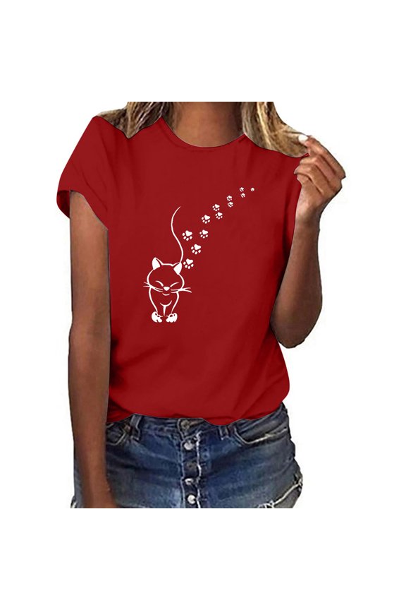 Short Sleeve Tops Women Work Womens Tops Dressy Blouses Womens T Shirts Graphic Mom Oversized Tshirts Reorder Items