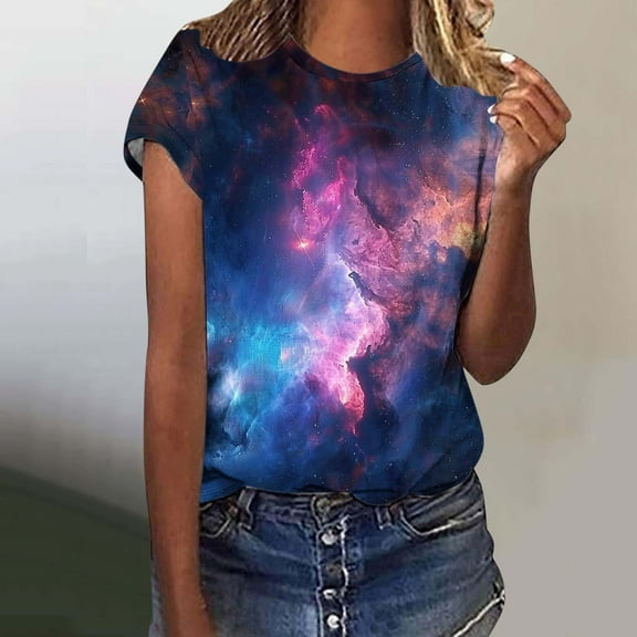 LiMoi Short Sleeve Womens Shirts Cotton Cotton T Shirts for Women Graphic Trendy Oversized Tops for Women New & Trending