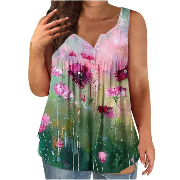 LiMoi Sleeveless Tops for Women Dressy Tshirts Shirts for Women Y2k Tshirts Shirts for Women Graphic Vintage T Shirts for Women Plus Size