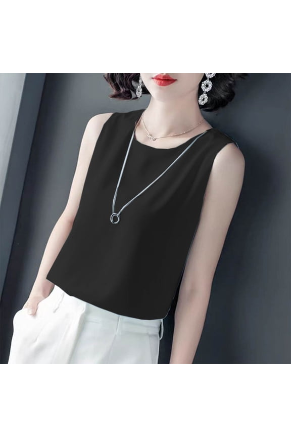 Summer Blouses for Women 2025 Work Sleeveless Tops for Women Workout T Shirts for Women Plain Tee Shirts in Bulk Tank Tops for Women