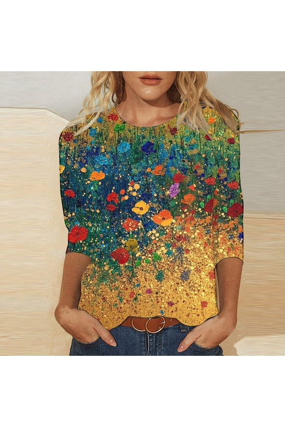 Summer Tops 2026 Plus Quarter Sleeve Tops Tshirts Shirts for Women Plus Size Graphic Tshirts Shirts for Women Items Ordered by Me