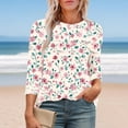 thumbnail image 1 of LiMoi Tshirts Shirts Bulk 3/4 Sleeve Shirts for Women Trendy Plus Size T Shirts Graphic Printed T Shirts for Women Graphic items, 1 of 6