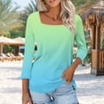 thumbnail image 1 of LiMoi Tshirts Shirts for Women Y2k Plus Size Three Quarter Length Sleeve Tunic Tops for Women Oversized Tshirts for Women Gym Plus Size Tie Dye Tshirts for Women my order, 1 of 7