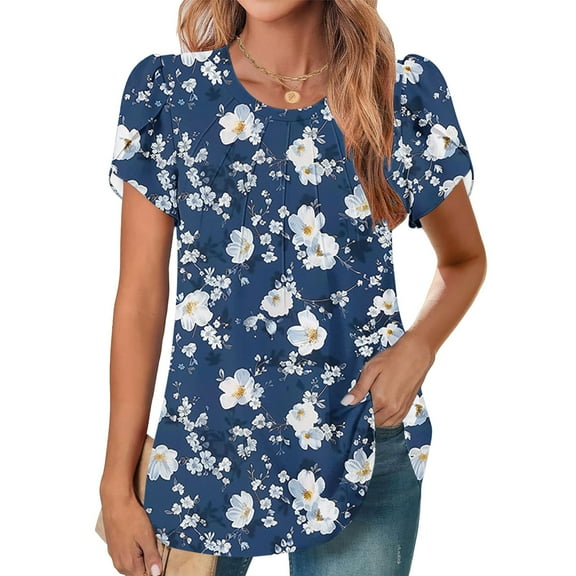 LiMoi Woman Short Sleeve Tops Dressy Casual Tshirts Shirts Boho Oversized Graphic T Shirts for Women Plus Size Shirt Get it Fast