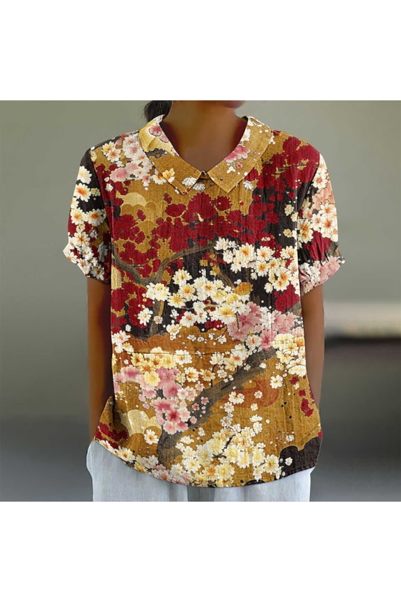 Women Short Sleeve Shirts Button up Womens Tops Casual Cute Oversized Graphic T Shirts for Women Tshirts Shirts for Women Plus Size My Order