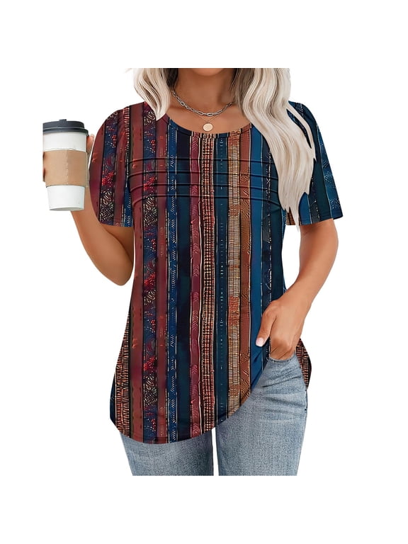 Women Short Sleeve Shirts Button down Womens T Shirts Womens T Shirts Graphic Mom Plus Size Tops for Women Summer 2025 New Arrivals