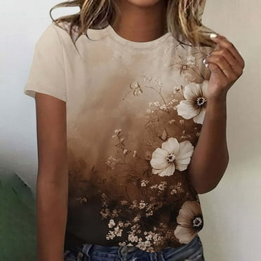 LiMoi Women's Short Sleeve T Shirts Funny Tshirts Shirts for Women T Shirts for Women Graphic Vintage Plus Size Shirts Items Ordered by Me