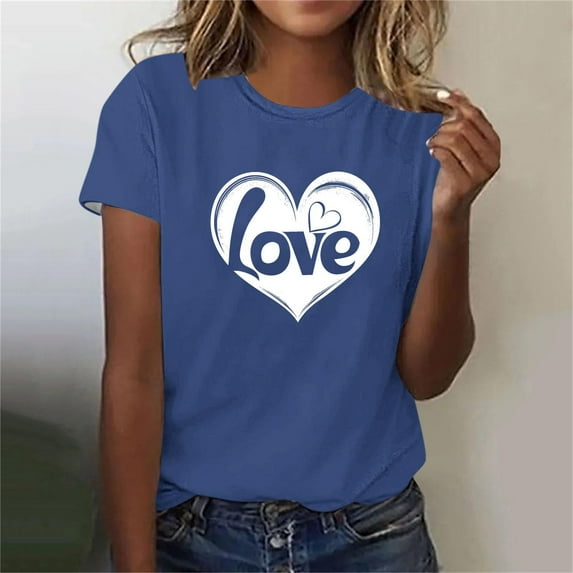 LiMoi Women's Short Sleeve Tops Cotton Tshirts Shirts for Women Cotton Printed T Shirts for Women Plus Size T Shirts My Reorder List
