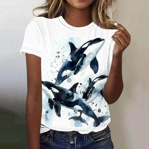 LiMoi Women's Tops Short Sleeve Cotton T Shirts for Women Trendy T Shirts for Women Graphic Vintage Rock Plus Size Tops Get it Fast