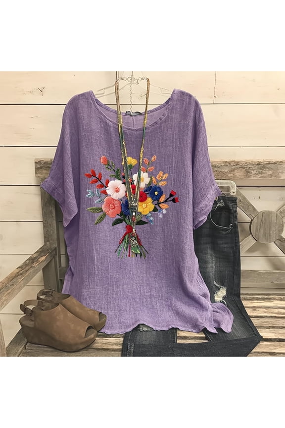 Women's Tops Short Sleeve Work White Tshirts Shirts Floral Shirts Womens Tops Plus Size T Shirts My Items Ordered