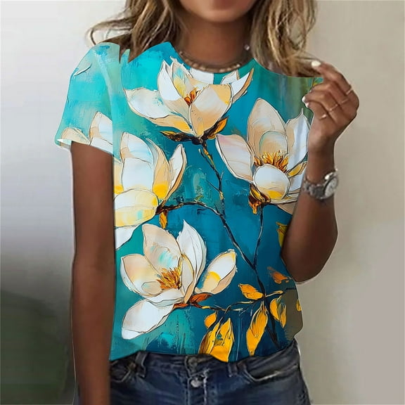 LiMoi Womens Shirts Short Sleeve Work T Shirts for Women V Neck Graphic Plus Size Tops for Women Dressy Casual My Reorder List