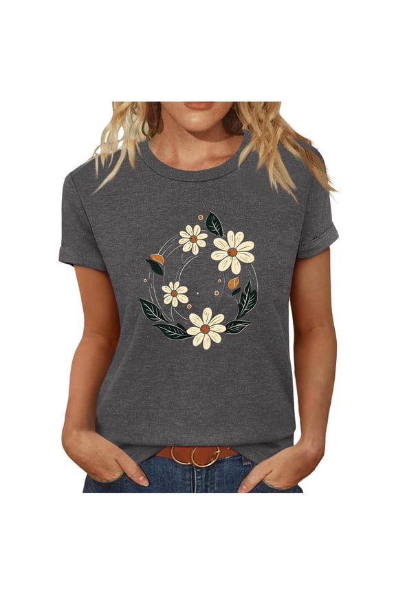 Womens Short Sleeve Tops V Neck Womens Tops Dressy Casual V Neck T-Shirts for Women Graphic Tees Trendy Oversized Tops for Women New & Trending