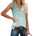thumbnail image 1 of LiMoi Womens Sleeveless Tops Dressy Casual Tshirts Shirts for Women Cotton Pack White Printed Tshirts for Women Plus Size Blouses for Women Business Casual, 1 of 8