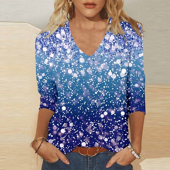 LiMoi Womens Summer Tops Casual Cotton Linen Women's 3/4 Length Sleeve Tops Plus Size Tops for Women orders Printed Baby Tees for Women Get it Fast