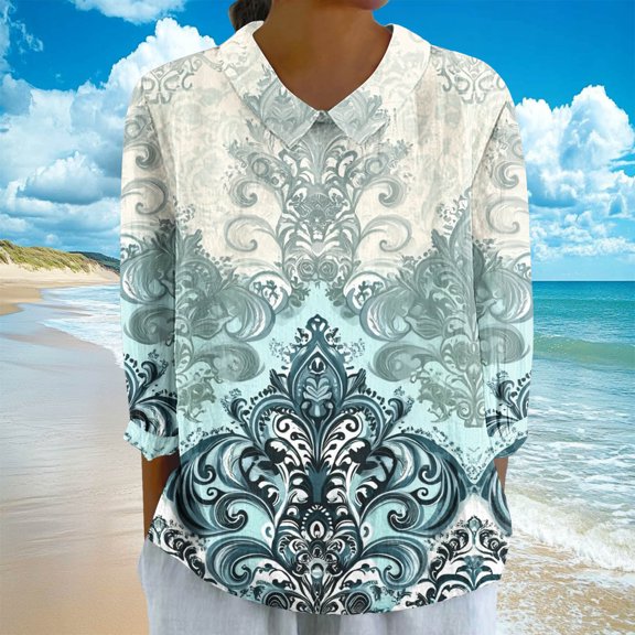 LiMoi Womens Summer Tops Dressy Casual Fitted 3/4 Length Sleeve Womens T Shirts T Shirts Women Summer Oversized Graphic Tshirts for Women Get it Fast