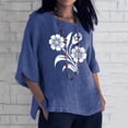 thumbnail image 1 of LiMoi Womens Summer Tops V Neck Work 3/4 Sleeve T Shirts Oversized Tops for Women Short Sleeve Womens T Shirts Loose Fit Graphic my reorder list, 1 of 6