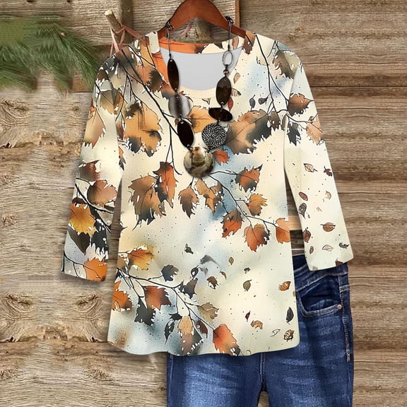 LiMoi Womens T Shirts Womens T Shirts 3/4 Sleeve Loose Fit Tshirts Shirts Cheap Womens T Shirts Loose Fit Graphic Funny My Items Ordered