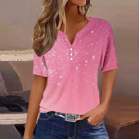 LiMoi Womens Tee Shirt Tops Short Sleeve Cotton T Shirts Printed Tops for Women Dressy Casual Plus Size Shirts My Items Ordered