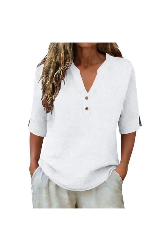 Womens Tops Summer orders Womens 3/4 Sleeve Shirts orders Plus Size T Shirts for Women Floral Shirts for Women Y2k my reorder list