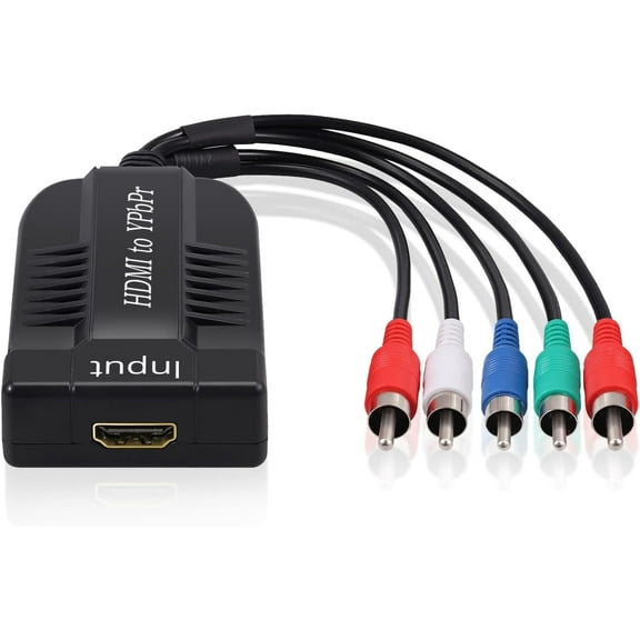LiNKFOR 1080P HDMI to Component Converter Scaler, HDMI Input to YPbPr Convert HDMI to Component, Only HDMI to YPbPr Adapter for HDTV Box PC PS3 Roku Blu-Ray DVD (NOT Component to HDMI)