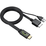 LiNKFOR PS2 to HDMI Converter Cable, 1080P 60Hz Output with 43/169 Aspect Ratio Switch, Plug-and-Play Adapter for All PS2/PS1 Consoles NTSC/PAL, Compatible with Smart TVs & Monitors