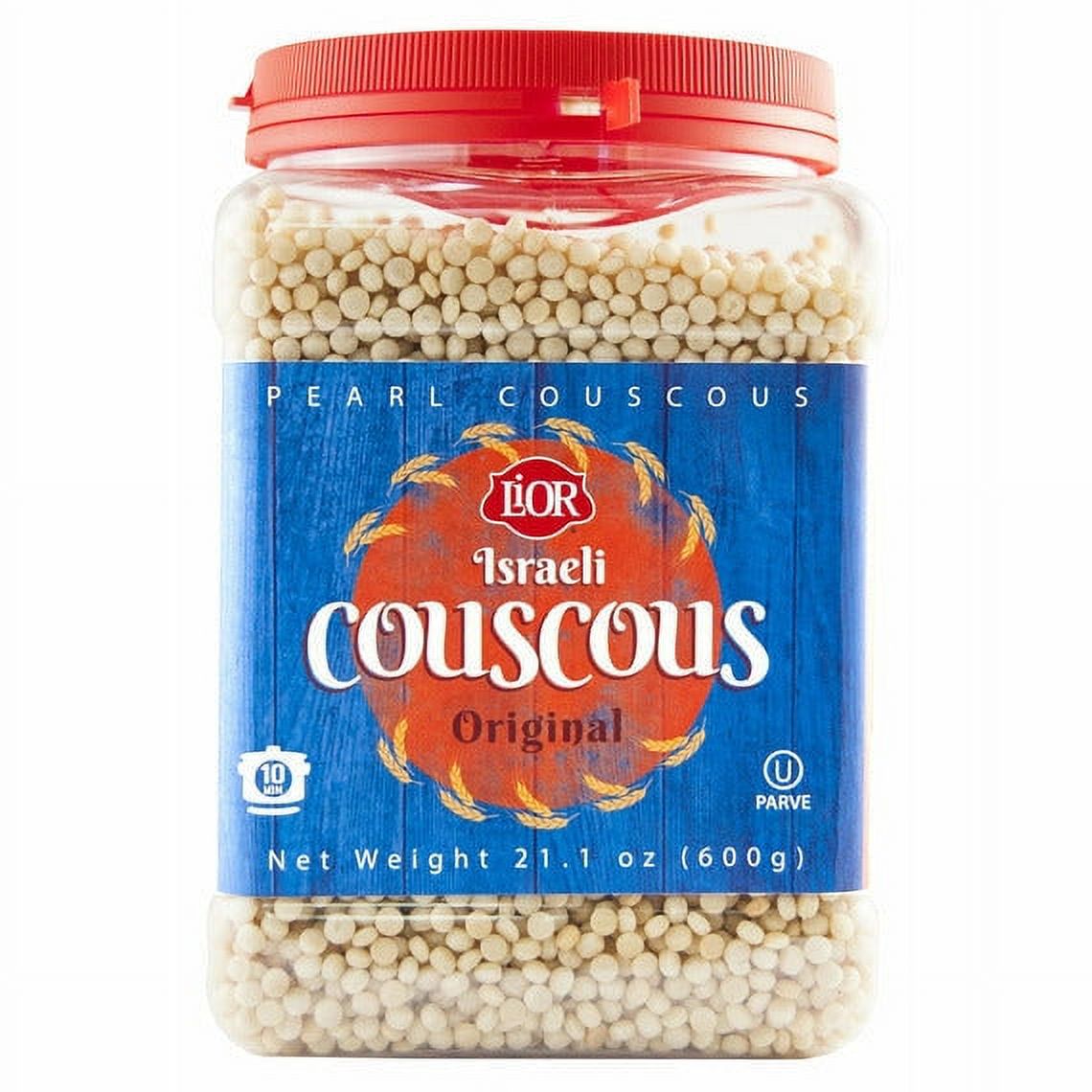 LiOR Israeli Couscous Original Jar 21.1 oz