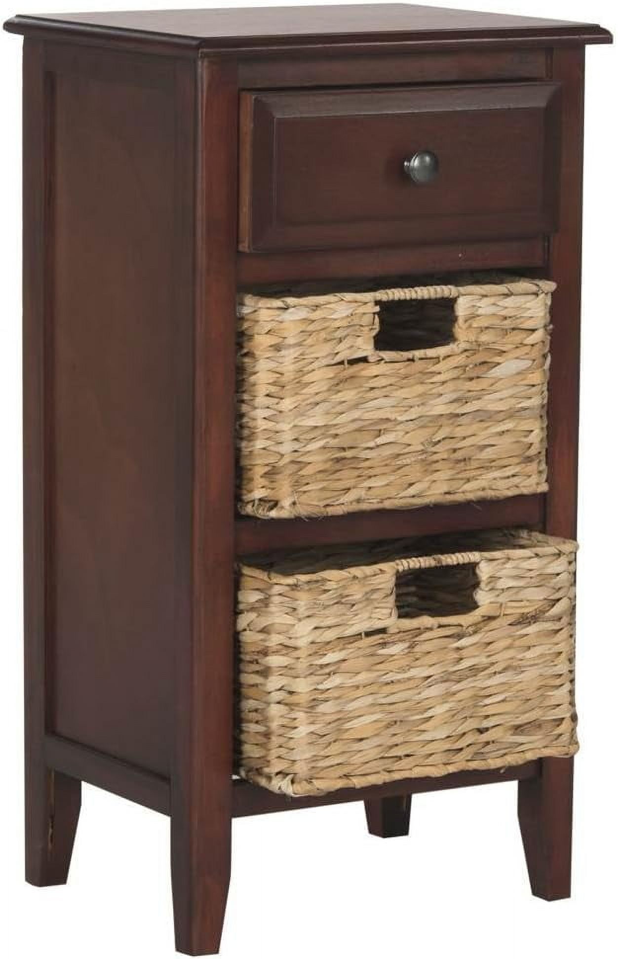 LiTian Home Collection Everly Drawer Cherry 1-Drawer 2 Removable ...
