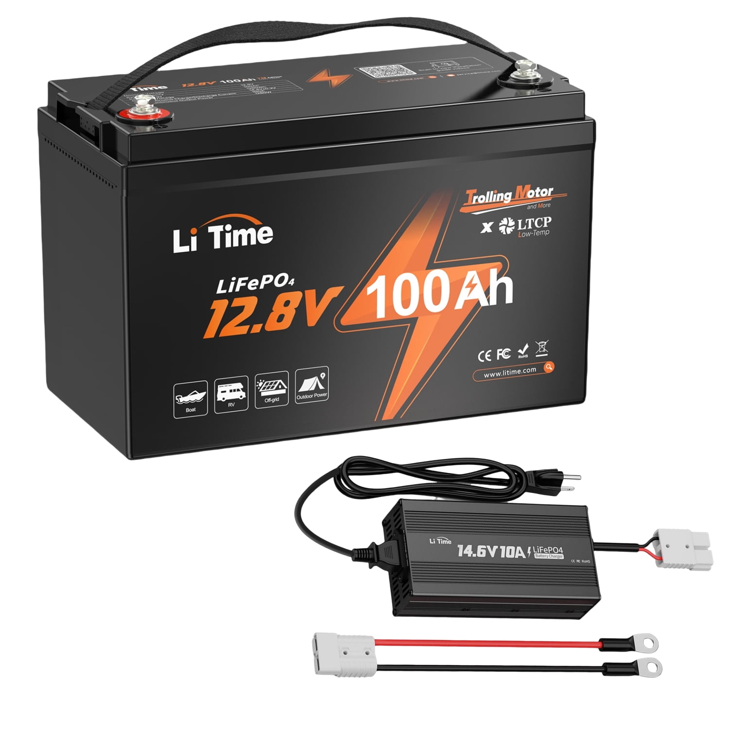 【LiTime】12V100Ah ✓Like New✓LiTime 12 Volt 100Ah Max Lithium Battery - 2C