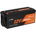 thumbnail image 1 of LiTime 12V 200Ah Plus LiFePO4 Lithium Battery Self-Heating Low Temperature LiFePO4 Battery 2560Wh for RV Home Energy Storage and Off-Grid, 1 of 8