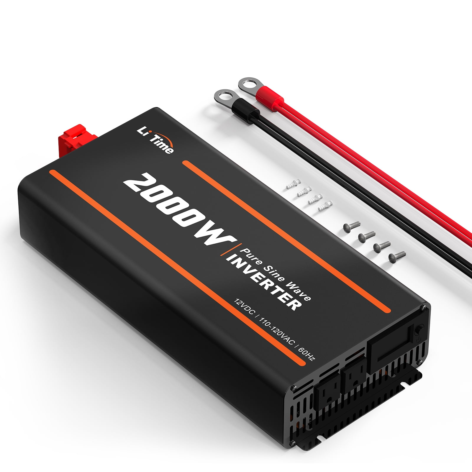 LiTime 2000W Pure Sine Wave Inverter 12VDC to 120VAC Converter for RV ...