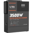 thumbnail image 1 of LiTime 3500W Pure Sine Wave Solar Inverter Charger, 48V DC to 120V AC All-in-One Solar Inverter, Built in 80A MPPT Charge Controller, for 48V Lead Acid/LiFePO4 Battery, Home Energy Storage, Off-Grid, 1 of 8