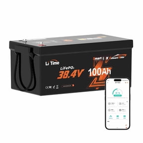 LiTime 36V 100Ah OBM Bluetooth Low-Temp Protection LiFePO4 Battery, 100A BMS, Deep Cycle Lithium Ion Battery Perfect for Trolling Motors, Yachts, Boats, RV