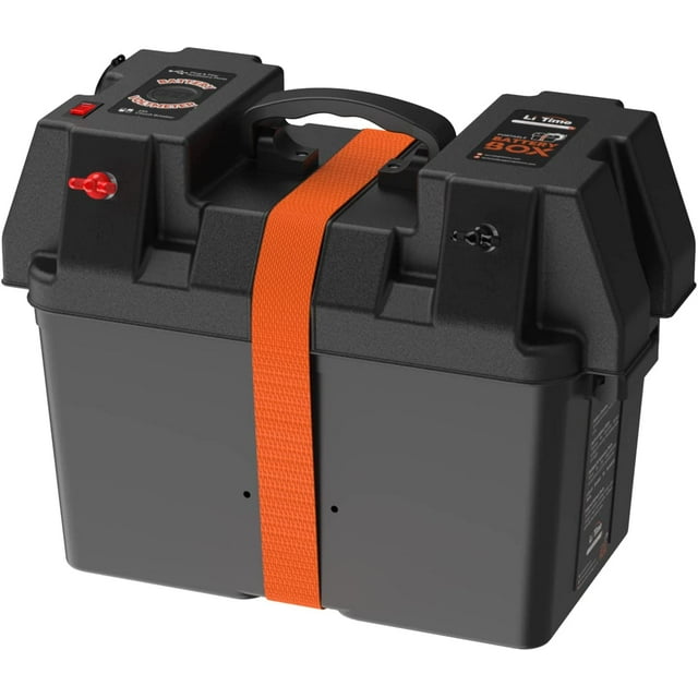 LiTime Portable Battery Box for Boats, Kayaks, Marine, RV, Trailer, and