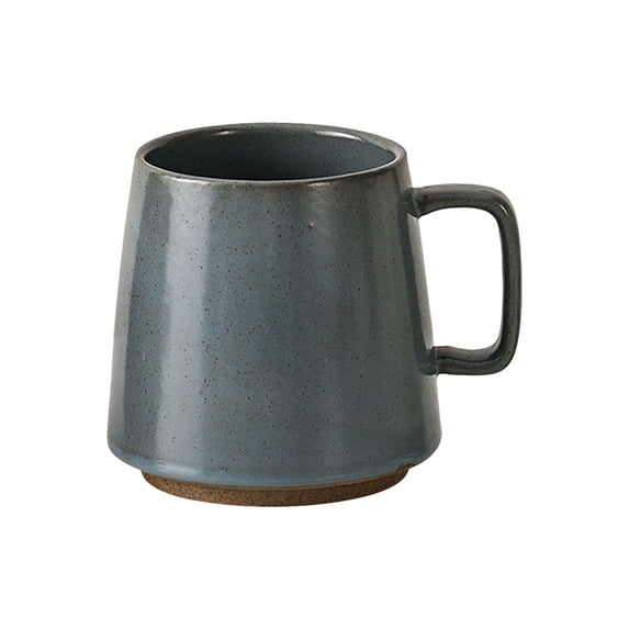 LiUMX 11oz Ceramic Mug, Japanese Design Home Coffee Cup with Excellent Heat Retention, Wide Opening for Easy Cleaning, Comfortable Ergonomic Handle