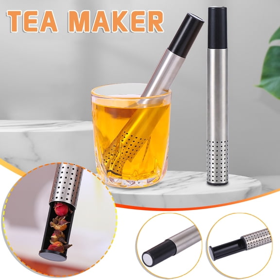 LiUMX 17cm Stainless Steel Tea Strainer Infuser with Chain, Large Capacity Loose Leaf Tea Maker, Durable Hanging Tea Compartment for Green Black Tea