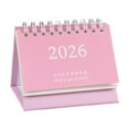 thumbnail image 1 of LiUMX 2026 Mini Desktop Calendar | July 2025-December 2026 | Vertical Flip-Up Design with Notepad | Cute Fresh English Version | 3.66x2.95x2.55in, 1 of 2