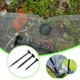 thumbnail image 1 of LiUMX 50-Pack Plastic Garden Stakes | Sod Staples & Landscape Fabric Pins for Artificial Grass, Barrier Securing & Landscaping | 3 Size Options | Black Ground Pegs for Yard & Garden, 1 of 5