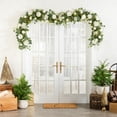 thumbnail image 1 of LiUMX 70.8 Inch Artificial Rose Vine with Leaves, Plastic Rattan Garland for Indoor Outdoor Home Decor, Pink Purple Red White Spring Floral Decoration, 1 of 4