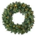 thumbnail image 1 of LiUMX Green Christmas Wreath  | 15.75 Inch All-Season Artificial Fir Wreath for Outdoor & Indoor Use, 1 of 6