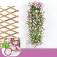 thumbnail image 1 of LiUMX Artificial Flower Hanging Basket with 12 Simulated Roses, 85cm Plastic Vine for Wall Decor in Living Room, Bedroom, Patio or Balcony, 1 of 5