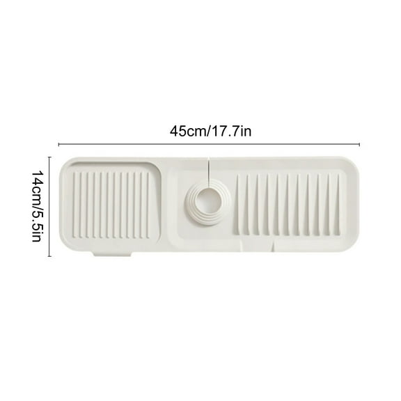 LiUMX Customizable Silicone Faucet Drip Pad | Waterproof Sink Organizer Mat | Multi-Purpose Kitchen & Bathroom Storage Drainage Mat with Anti-Slip Design