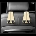 thumbnail image 1 of LiUMX Double Car Hooks for Front Seat Backs | Heavy-Duty Vehicle Storage Hangers | 17x8cm Organizer Hooks for Purses, Bags & Groceries | Set of 2, 1 of 4