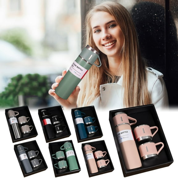 LiUMX Double Wall Vacuum Insulated Stainless Steel Tumbler & Tea Infuser Cup Set | 6-Hour Hot & 12-Hour Cold Temperature Retention | One-Hand Lid Design | Food Grade Leak Proof Travel Mug