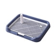 thumbnail image 1 of LiUMX Flat Bottom Dog Toilet | Detachable & Washable Pet Urine Potty for Small & Medium Dogs | Easy Clean Design | Blue/Green/Yellow/Gray | 46x35x5cm, 1 of 5