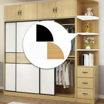 LiUMX Floating Corner Shelf Wall Mounted | Wooden Display Rack for Bedroom Bathroom Kitchen | White Black Yellow | 15x15cm Storage