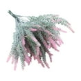 thumbnail image 1 of LiUMX Flocked Artificial Lavender Stems | Realistic Faux Flower Bouquet for Home Decor | Purple, Pink, Red, Yellow, White | 1 Piece, 1 of 5