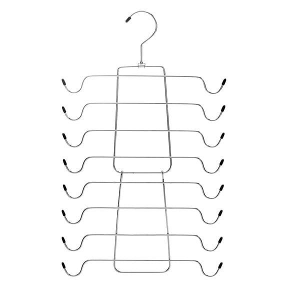 LiUMX Foldable Multi-Layer Underwear & Camisole Hanger, Multi-Tier Slim Space-Saving Design with Acrylic Hooks for Closet, Wall-Mounted Storage Organizer