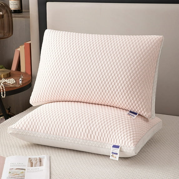 LiUMX Hotel Quality Firm Pillow for Stomach Sleepers | Cooling Supportive Bed Pillow for Hot Sleepers | Velvet Hotel-Grade Core | 40x64cm