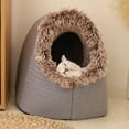 thumbnail image 1 of LiUMX Insulated Pet Cave Bed, Thick Warm Enclosed Portable Sleeping Bed for Dogs & Cats in Winter, Sturdy Support with Modern Design, 1 of 5