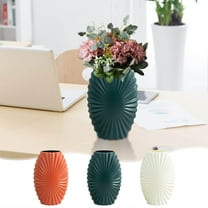 LiUMX Modern White Plastic Flower Vase for Home Decor | Large Decorative Vase for Fresh & Dried Flowers | Shelf, Table & Wedding Centerpiece | Includes 1 Vase